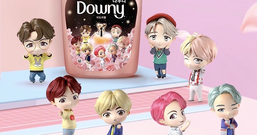 BTS「TinyTAN」と柔軟剤のダウニーのコラボ商品が発売決定