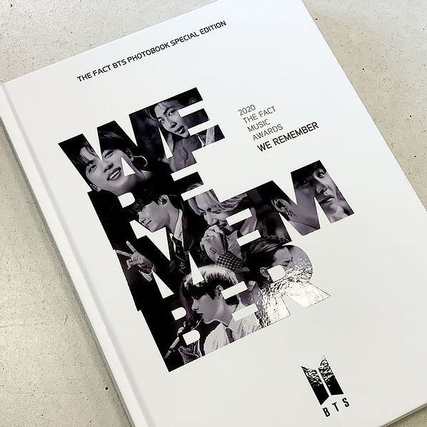 BTS 写真集「THE FACT BTS PHOTO BOOK WE REMEMBER」が発売決定