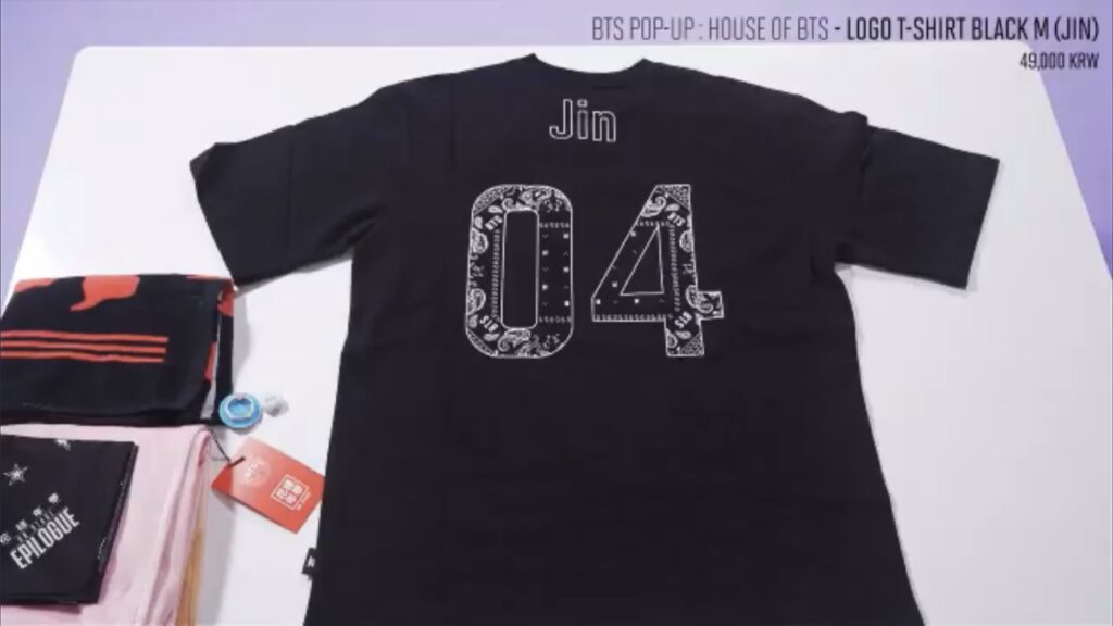 アイドルグッズBTSラッキーボックス TシャツJIN (公式) Sサイズ - K-POP/アジア