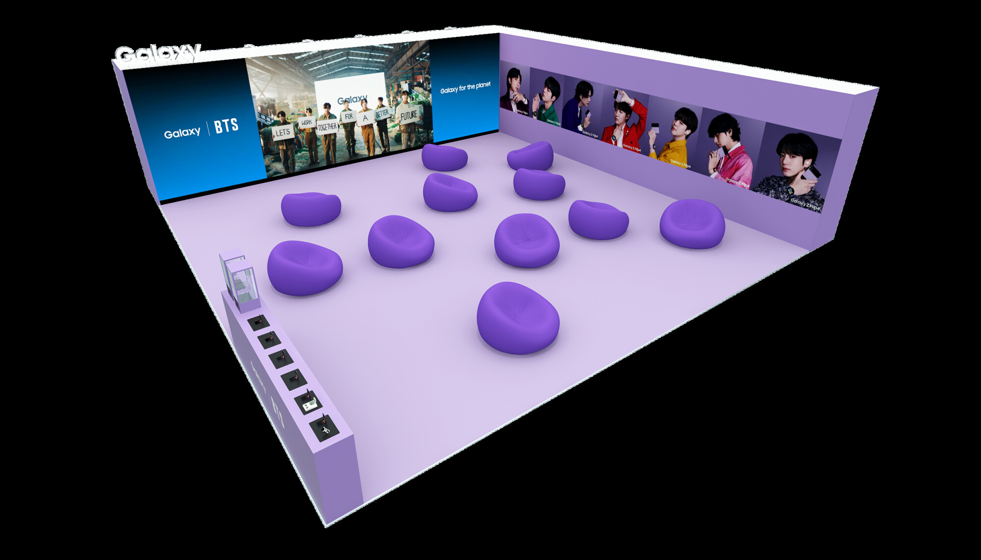 Samsung Galaxy A21s - Kuoret/Suojakuori BTS【BTS Samsung コラボ】